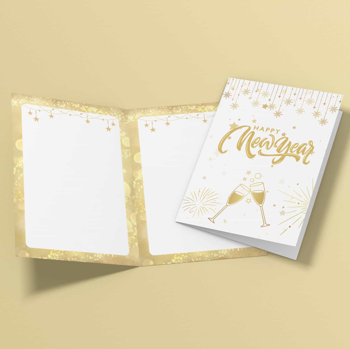 free printable new year's card