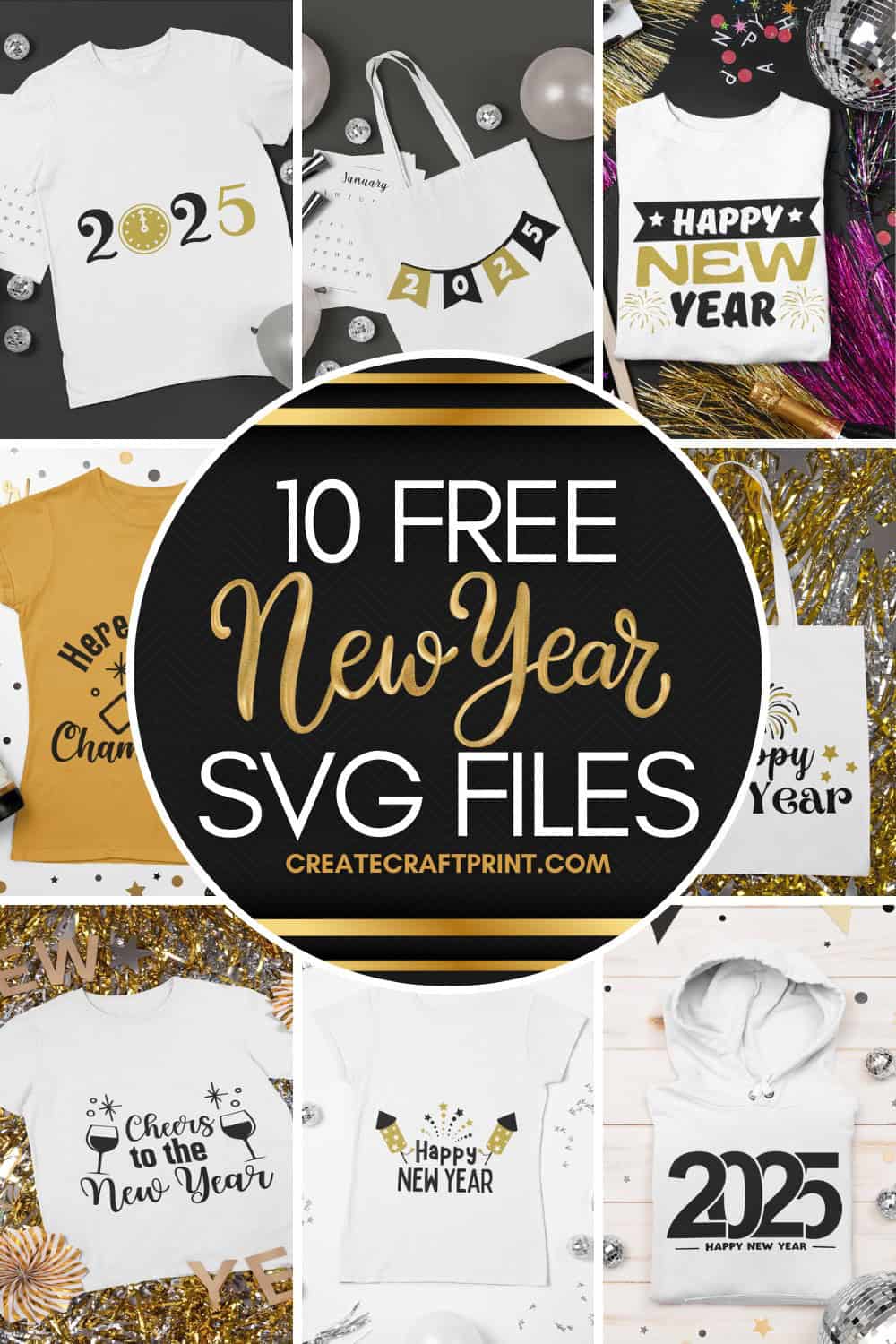 Free New Year SVG Files