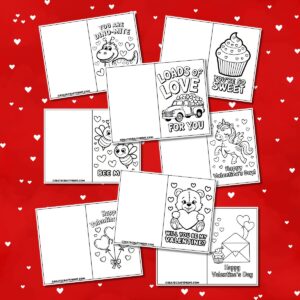 Free Printable Coloring Valentines for Kids