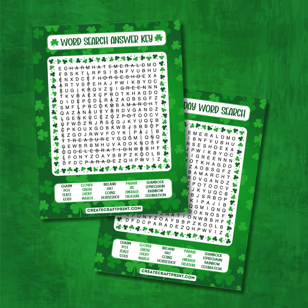 Free Printable St Patrick’s Day Word Searches