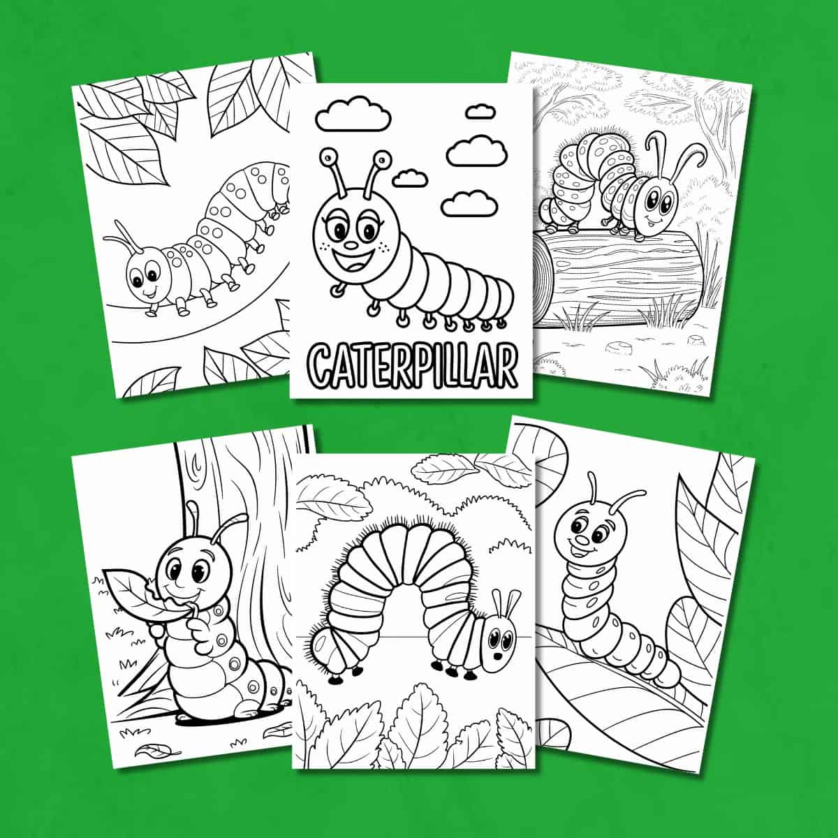 Free Printable Caterpillar Coloring Pages for Kids