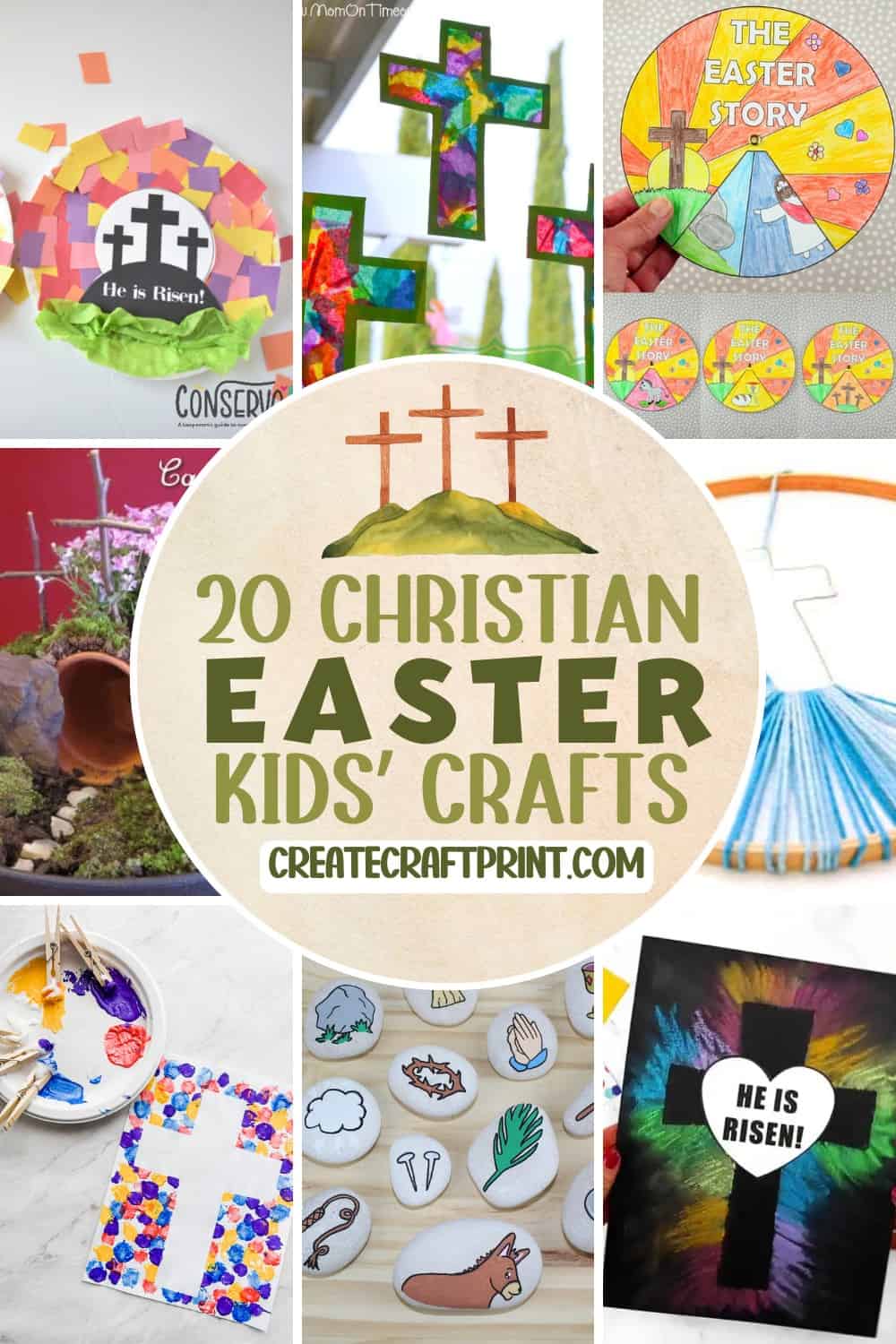 a collection of Christian crafts for kids of all ages