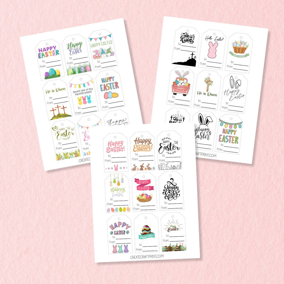 Free Printable Easter Tags