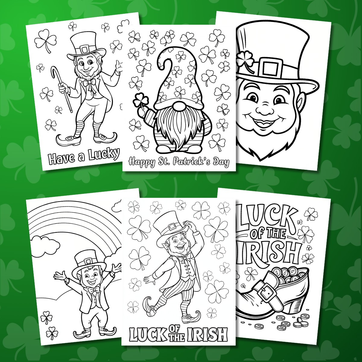 Free Printable Leprechaun Coloring Pages for Kids