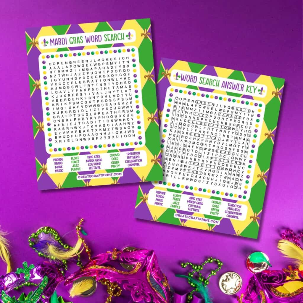 10 Best Mardi Gras Crafts for Kids Create Craft Print