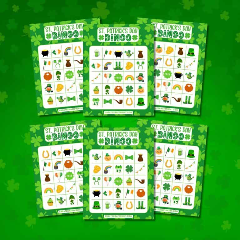 Free Printable St. Patrick’s Day Bingo Cards