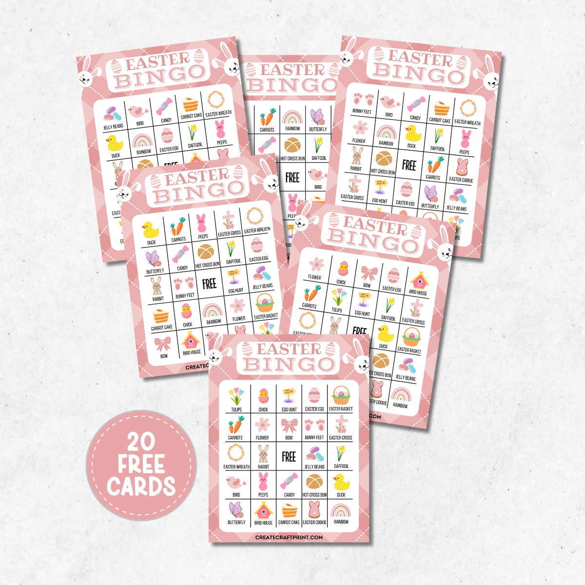 Free Printable Easter Bingo Game Cards