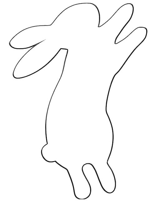 leaping bunny silhouette.