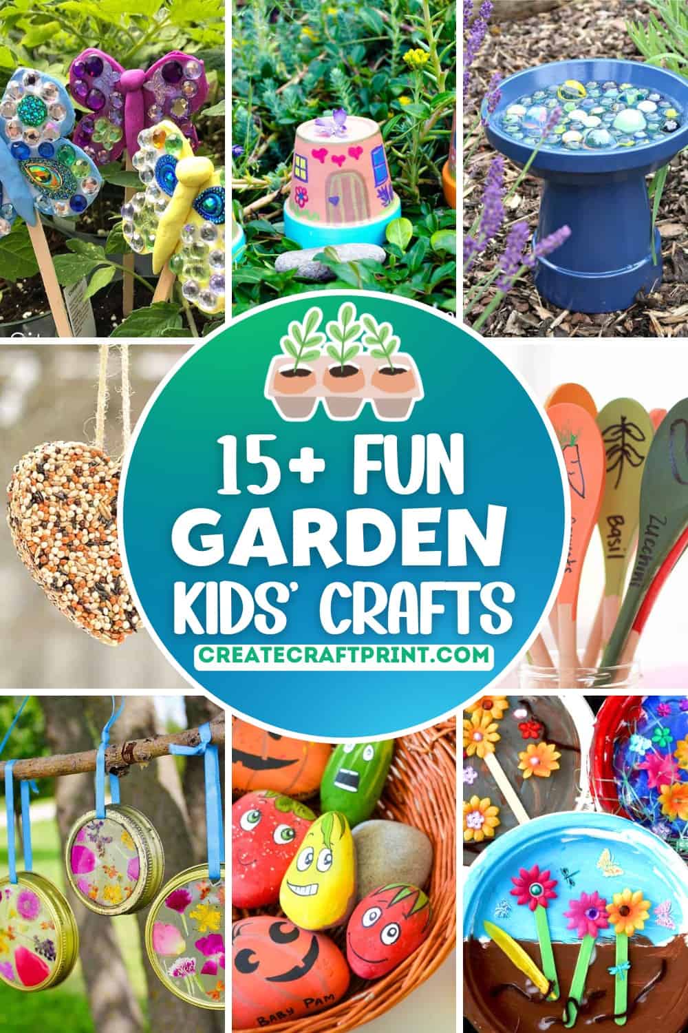 a collection of garden crafts for kids of all ages